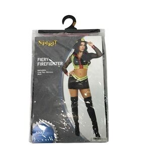 Spirit Halloween Women's Adult Firefighter Costume NEW Size Small 4-6